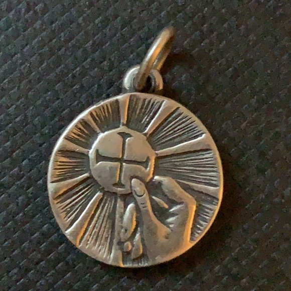 James Avery Silver Hand Iron Cross Charm - Picture 5 of 7